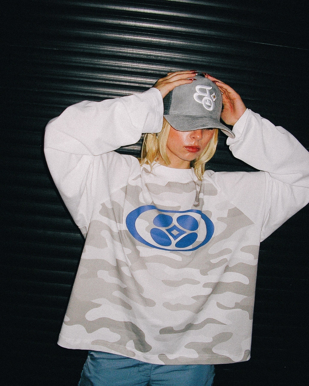 WHITE CAMO LONG SLEEVE